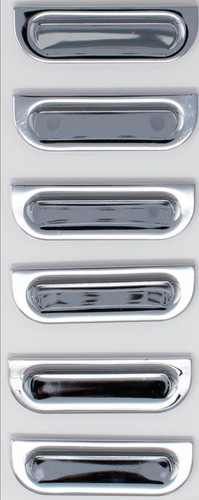 1957 Chevy Bel Air Front Fender Louvers – Chrome Tri-Five Accessory (SB-35C)