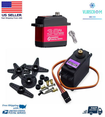 Servo Motor 180° 360° High Torque Metal Gear RC Boat Iron Helicopter Car MG996R
