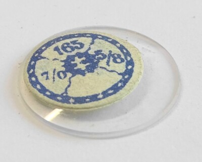 Verre Bombe Minéral Pour Montre De Gousset - Diamètre 45.5 Mm, Transparent, Origine France