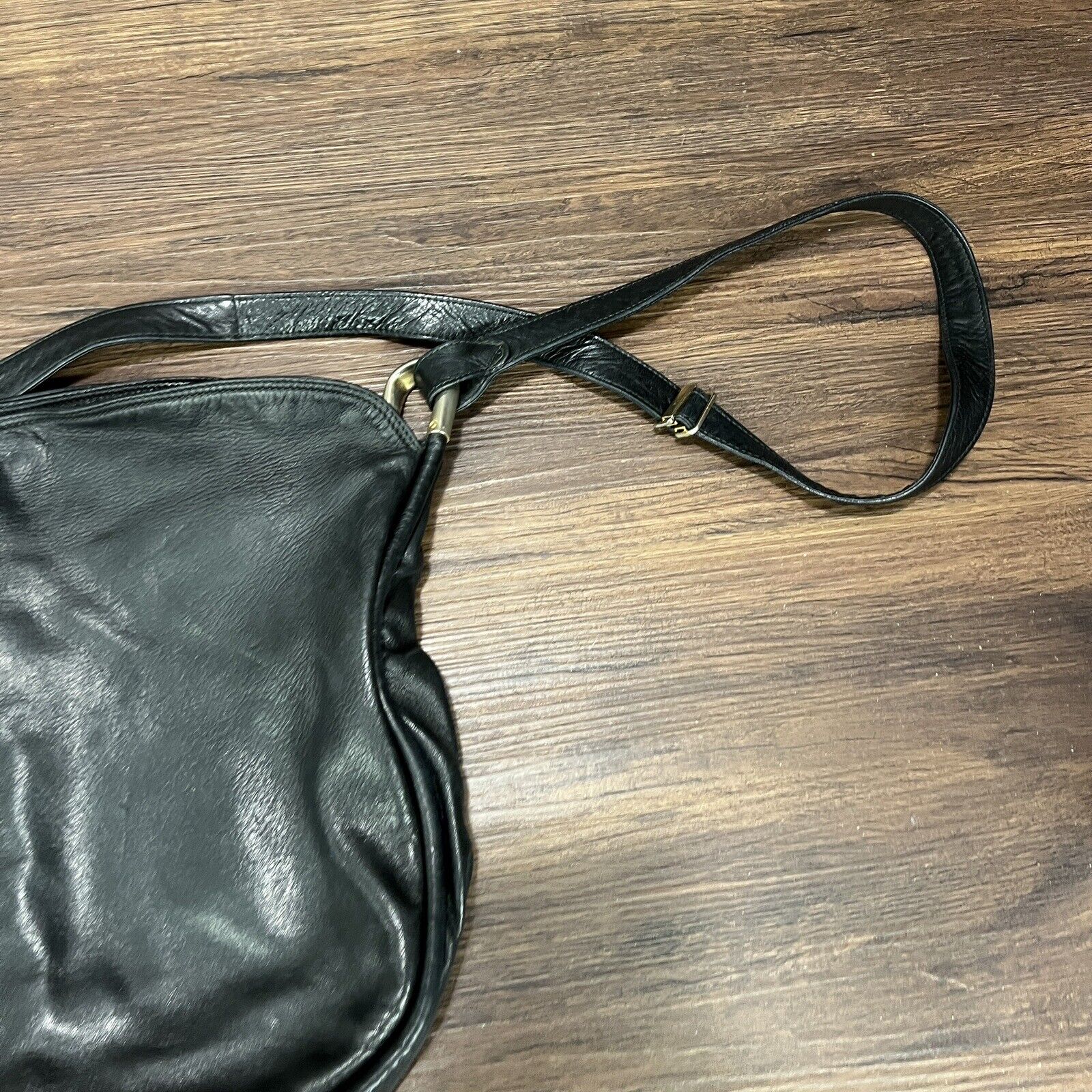BALLY Authentic Purse Vtg Black Leather Classic S… - image 17