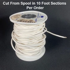 Alpha Wire 5859 14awg M16878/E Silver (19/27 SPC) 200C Hook-Up Wire White - 10ft