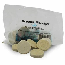 Agrocrete Coral Frag Disks 1.25" (20 pc) - Oceans Wonders