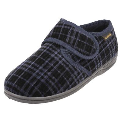 Herren Dan Rosebank Extra Weite Passform Hausschuhe 