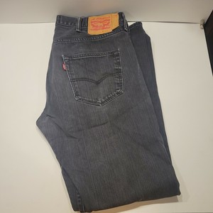 LEVI LEVIS 501 STRAIGHT MEN'S BLACK DENIM BUTTON FLY JEANS SIZE 36 X 32 RED  TAB | eBay
