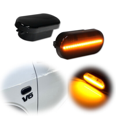 Turn Signal Light Smoked LED Side Marker For 2000-2003 VW MK4 GTI/R32