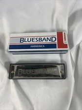 Hohner Bluesband Harmonica C 1501-C with Box Stainless Steel