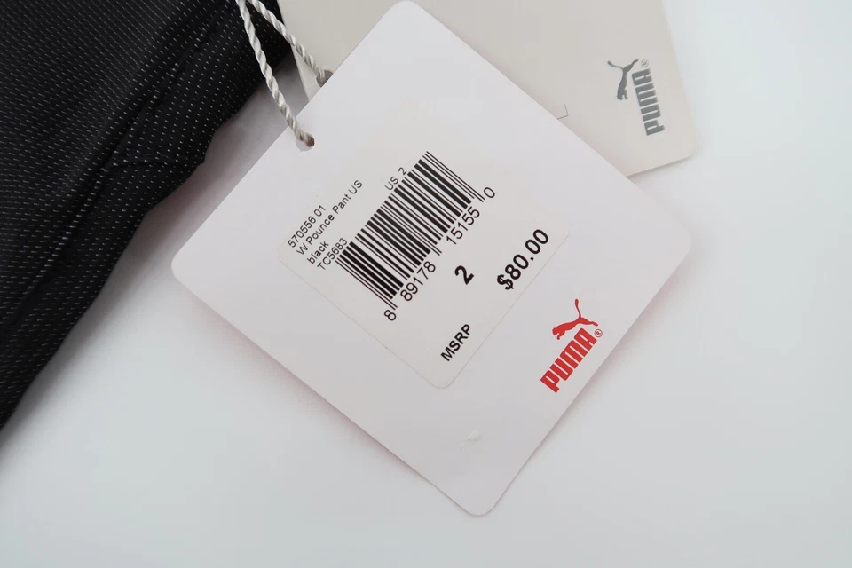 Pantalones para mujer Puma Pounce Dry Cell negros golf tecnología rendimiento talla 2 nuevos con etiquetas Foto 4 de 4