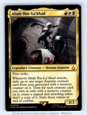 altair mtg card Ibn-La'Ahad [Assassin's Creed] The Gathering Altar Ibn-La'Ahad #137 Foil from