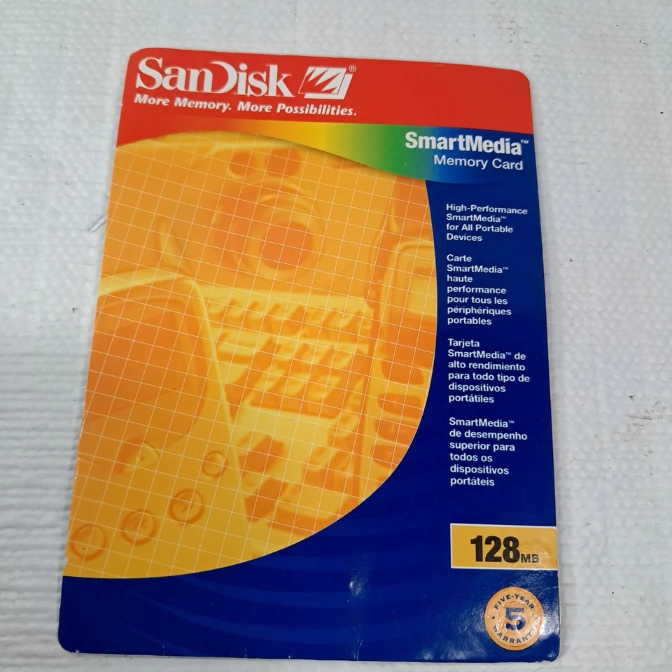 Sandisk Smart Media Memory Card 128mb SDSM-128-770 San Disk disc Smart Media - Image 3 of 4