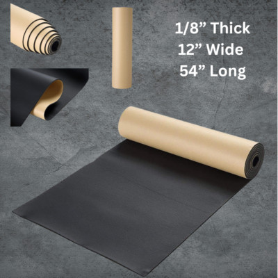 Sponge Neoprene with Adhesive Foam Rubber Sheet 1/8  Thick X 12  Wide X 54  Long
