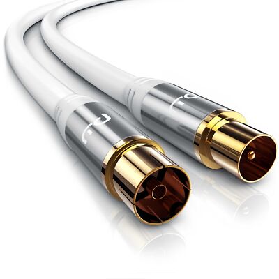 Primewire HDTV-Antennenkabel Premium Koaxialkabel DVB-C DVB-S DVB-T DVB-T2 0,5m