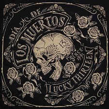 Mens Hot Rod Rockabilly Bandana Lucky 13 Los Muertos Skull Day of Dead Scarf