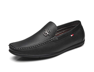 black driving moccasins