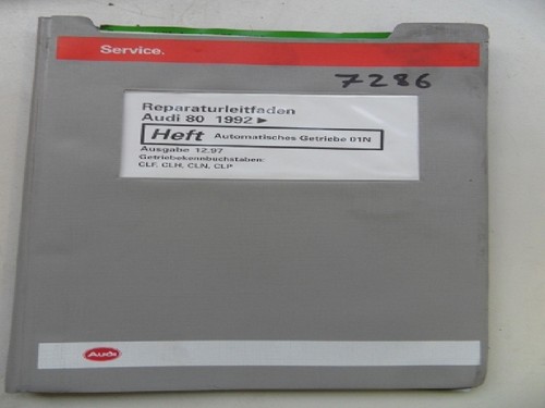 Werkstattbuch Reparaturleitfaden Audi 80 1992 Automatisches Getriebe 01N 7286