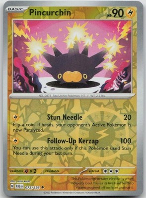 Pincurchin Reverse Holo Uncommon SV02: Paldea Evolved 073/193 NM