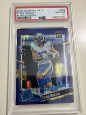 2023 Panini Donruss Optic - Rated Rookie Puka Nacua #238 Purple Shock Prizm (RC)