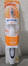 Spinbrush Dazzling CLEAN Battery Powered Toothbrush Soft Bristles 1 Count White