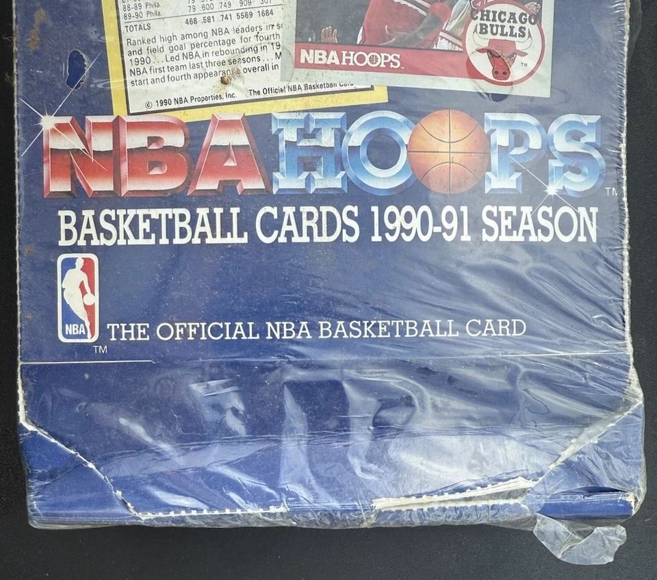 1990-91 NBA Hoops Series 1 2 Boxes Factory Sealed Open Menendez Brothers Jordan - Image 3 of 4