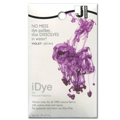 iDye Violet Dye for Natural Fabrics 14g Easy Use No Mess Hot Water Dye