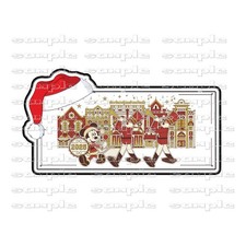 Disney Mickey's Christmas 2025 eru Premade Scrapbook Paper Piece Die Cut