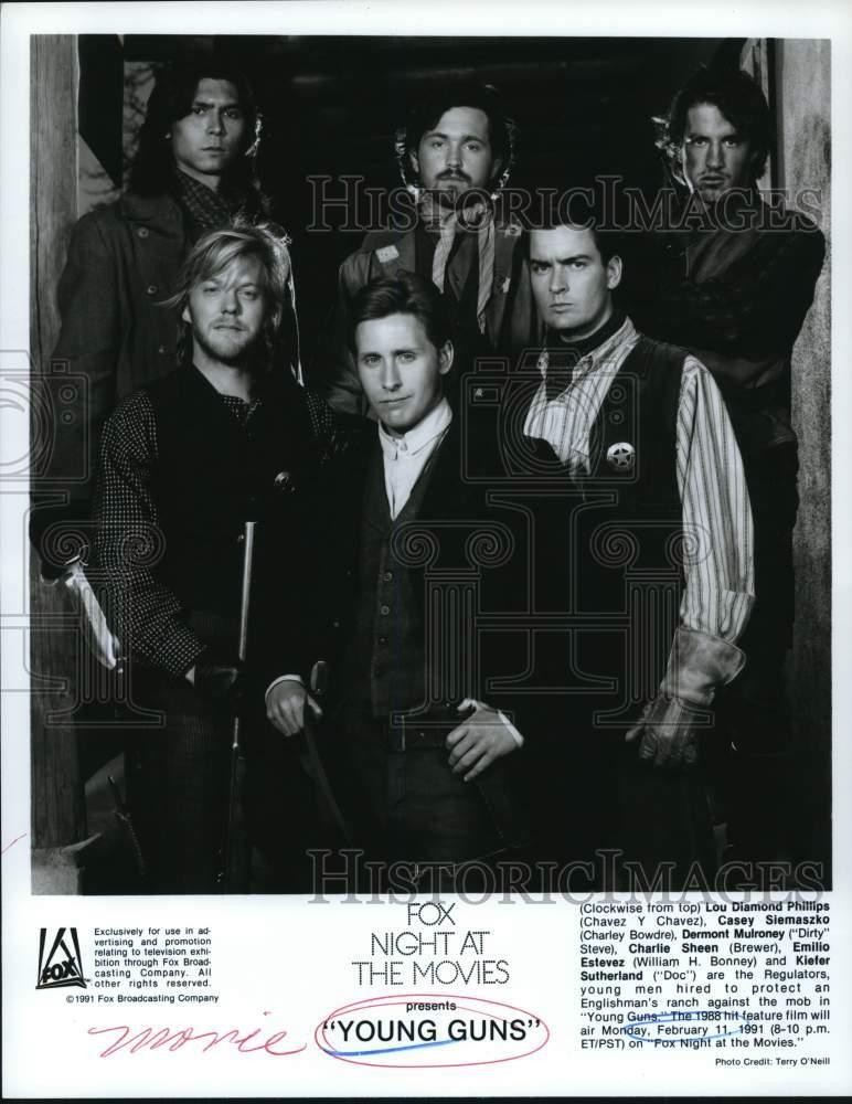 1991 Press Photo The starring cast members of 
