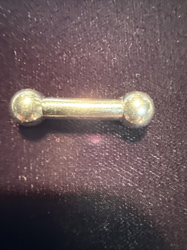 3cm Surgical Steel Tragus Cartilage Tongue Nipple Barbell 4mm Shft 6mm Ball