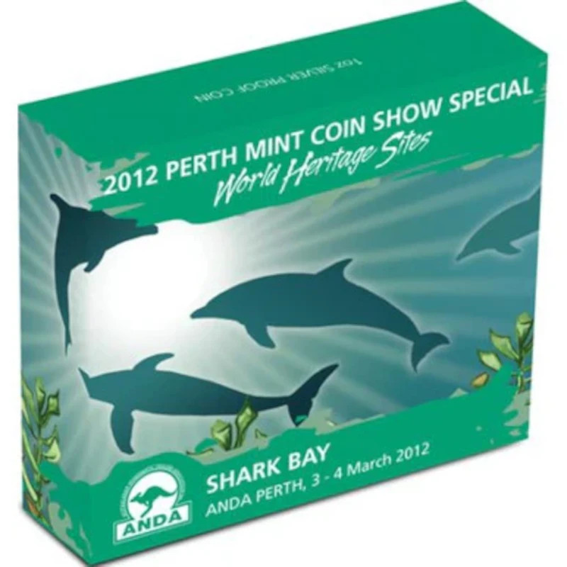 SHARK BAY & Dugong 2012 Australia - 1 oz Silver Proof Color - Celebrate Australia