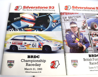 3- SILVERSTONE 1992 - 1993 BRDC Championship Raceday BRDC Official