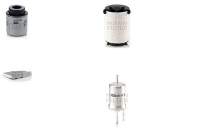 Inspektionspaket Filtersatz XL MANN-FILTER Aktivkohlefilter Anschraubfilter TSi