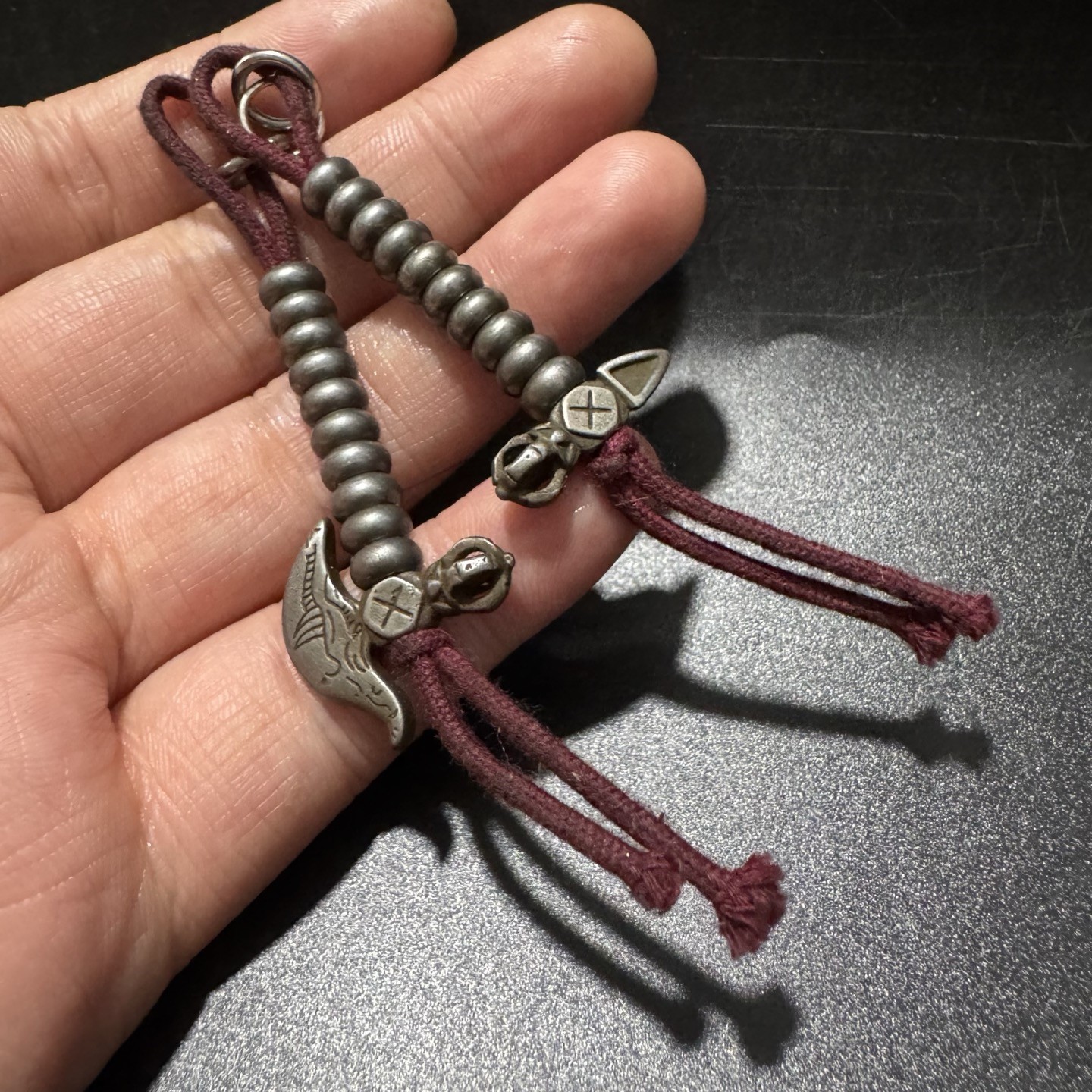 Tibetan Thokcha Vajra Phurba Pendant DIY Charm for Mala Beads Counting