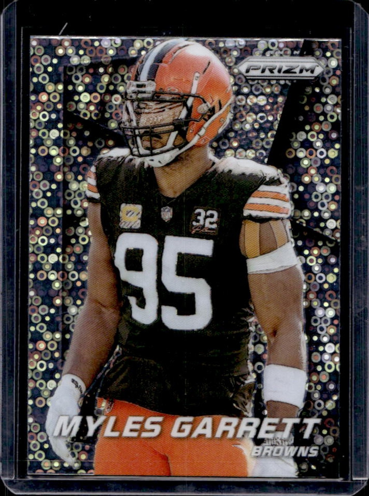 2024 Prizm Myles Garrett Flashback No Huddle #8 Browns