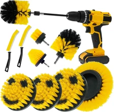 10 Pack Drill Brush Attachment Set, Drill Scrubber Brush Kit, Drill Cleaning Bru