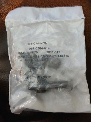 NEW, ITT CANNON MS3106E14&14S / 057-0364-014 END BELL ASSY **NOT CHINESE**