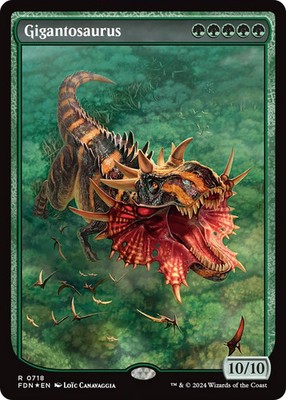 Gigantosaurus (Full Art) [Foundations] Foil Near Mint