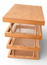 NEW Williams Sonoma Stackable Wooden Herb Drying Rack Food Dryer Net Tier 2