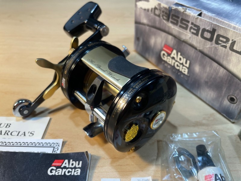 Ambassadeur Abu Garcia 6500C Hi-Speed Winch Special Black Gold RARE 5500 4500 C