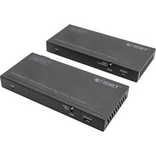 Digitus 4K HDBaseT 2.0 HDMI KVM Extender Set, HDMI Verlängerung, schwarz