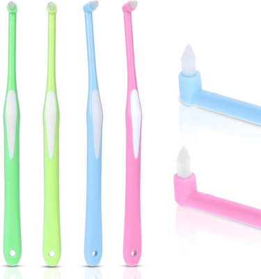 4Pcs End Tuft Toothbrush Adult Tufted Brush Single Tuft Toothbrushes Small Head