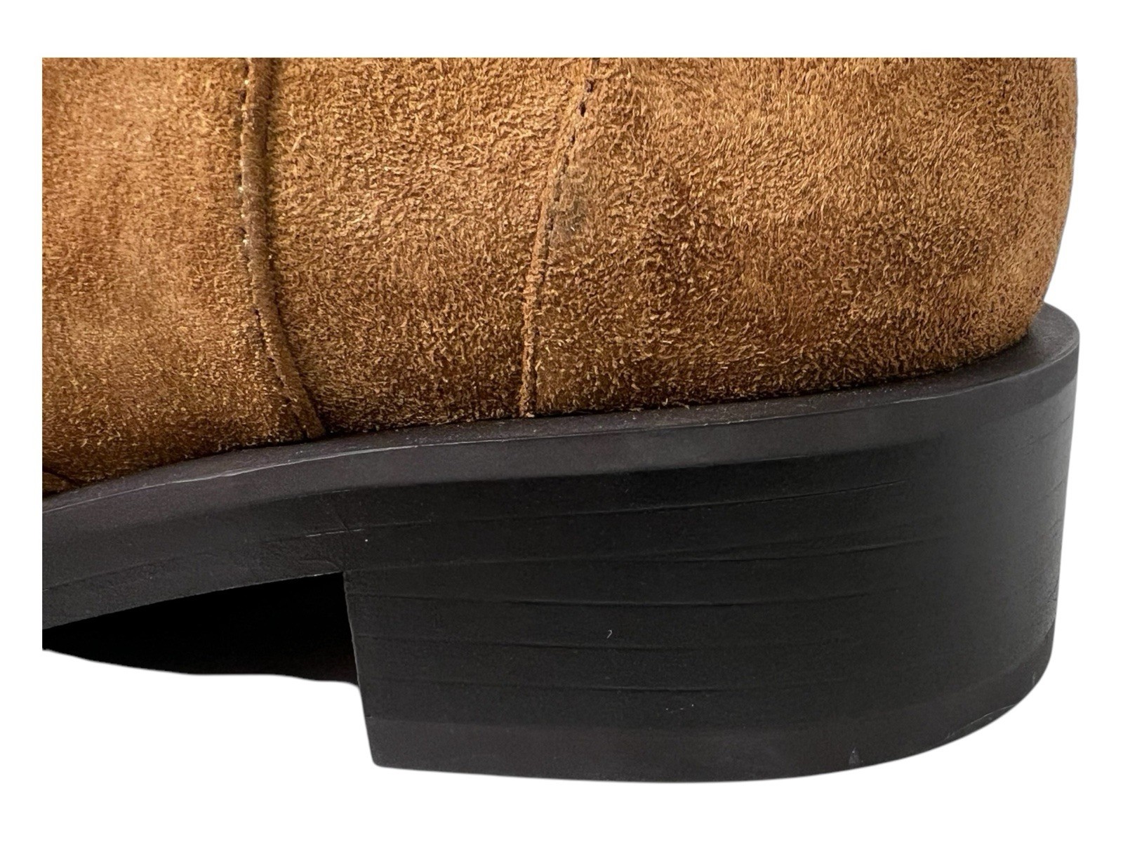 STUART WEITZMAN 5050 Bold Suede Zip Booties In Doe Tan $595 New Size 7