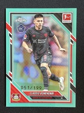Claudio Echeverri 2025-26 Topps Chrome Bundesliga Aqua Base RC /199 #68