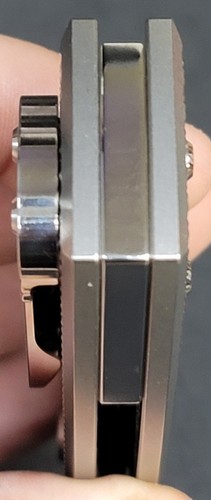9/10 Custom Chaves Redencion 229 Kickstop M390 Milled Polished Titanium +1 Clip - Picture 10 of 19