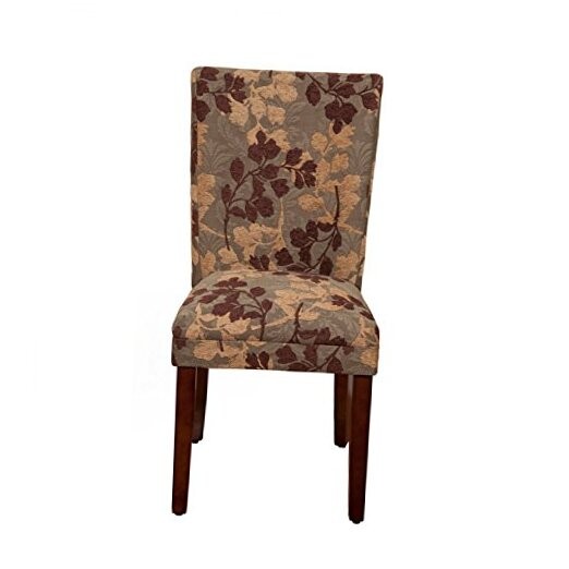  Parsons Classic Upholstered Accent Dining Chair, Single Pack Brown Sage Leaf