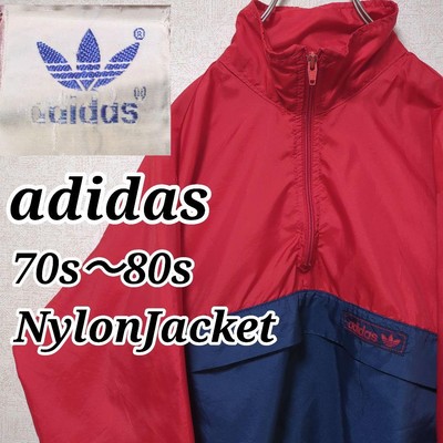 Adidas Men M 70S 80S Nylon Jacket Half Zip Anorak Rare Model Pre