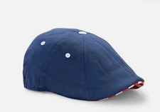 The Independence Boston Scally Cap - 8 Panel - Blue EUCe - XL w/ Pin