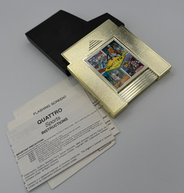 4 Quattro Sports Nintendo NES GOLD Baseball Soccer Tennis BMX 1991 CIB Complete