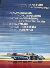 Porsche Factory Poster 1983 World Champion Porsche Factory Poster 1983 World Champion