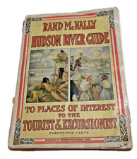 1915 Rand McNally Hudson River Guide - Rare Sectional Maps & Photos - Tourist
