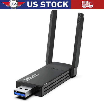 USB 3.0 Wireless WIFI Adapter 1300Mbps Long Range Dongle Dual Band Network