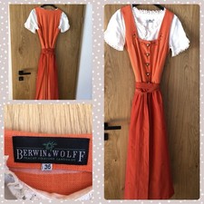 Leinendirndl Inkl. Satainschürze mit Perlen ...