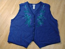 Vintage Koret Womens Vest Wool Blend Purple S...